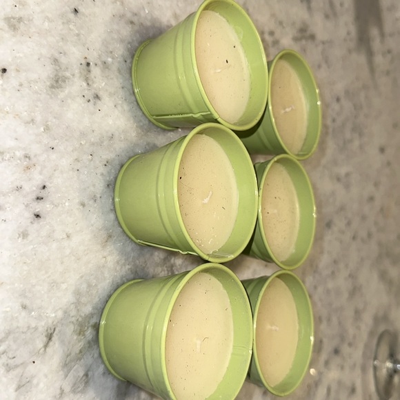 Green candles set of 6 - Picture 3 of 3